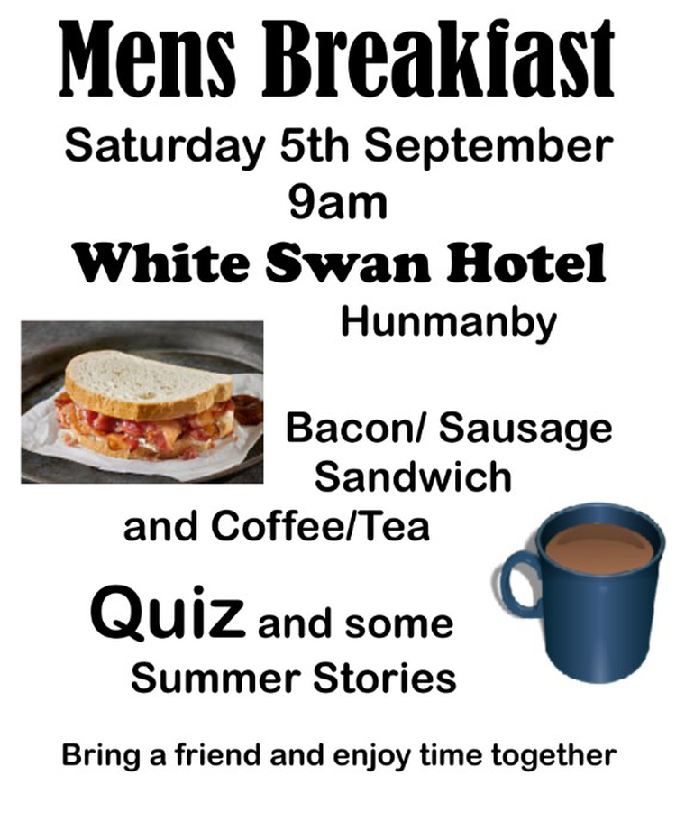 Mens breakfast poster